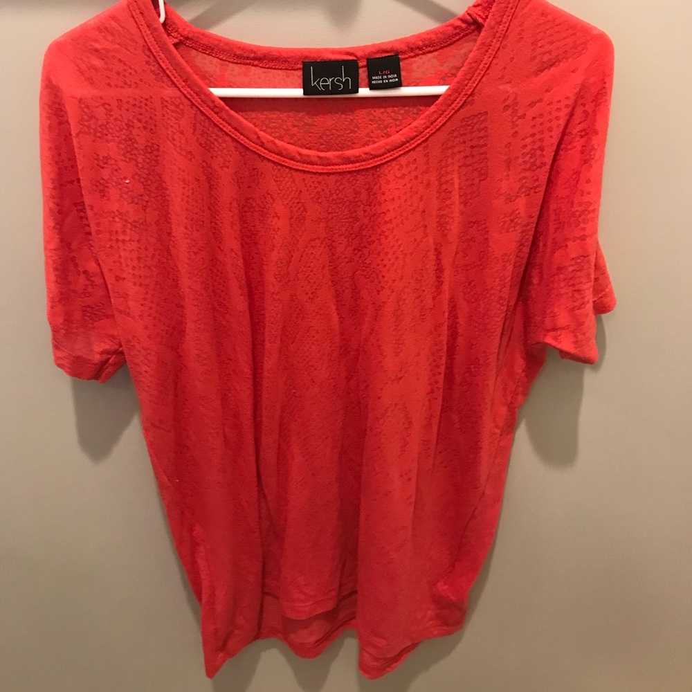 Red/orange top